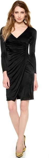 versace black long sleeve dress